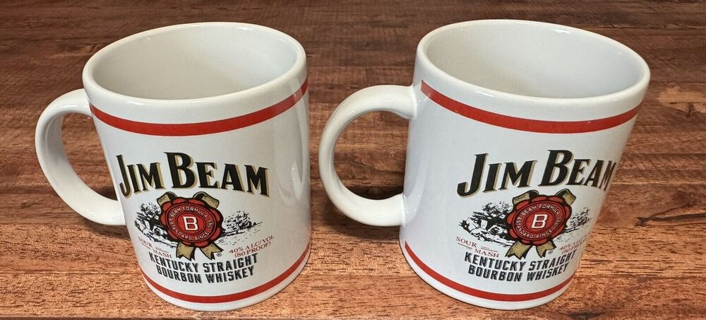 Jim Beam Bourbon Whiskey Coffee Cup Mug Kentucky Sour Mash Dual Print 2000 x2